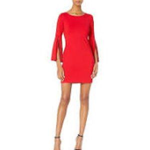 NWOT Susana Monaco Women's Arabella Long Sleeve Flare Cuffed Dress